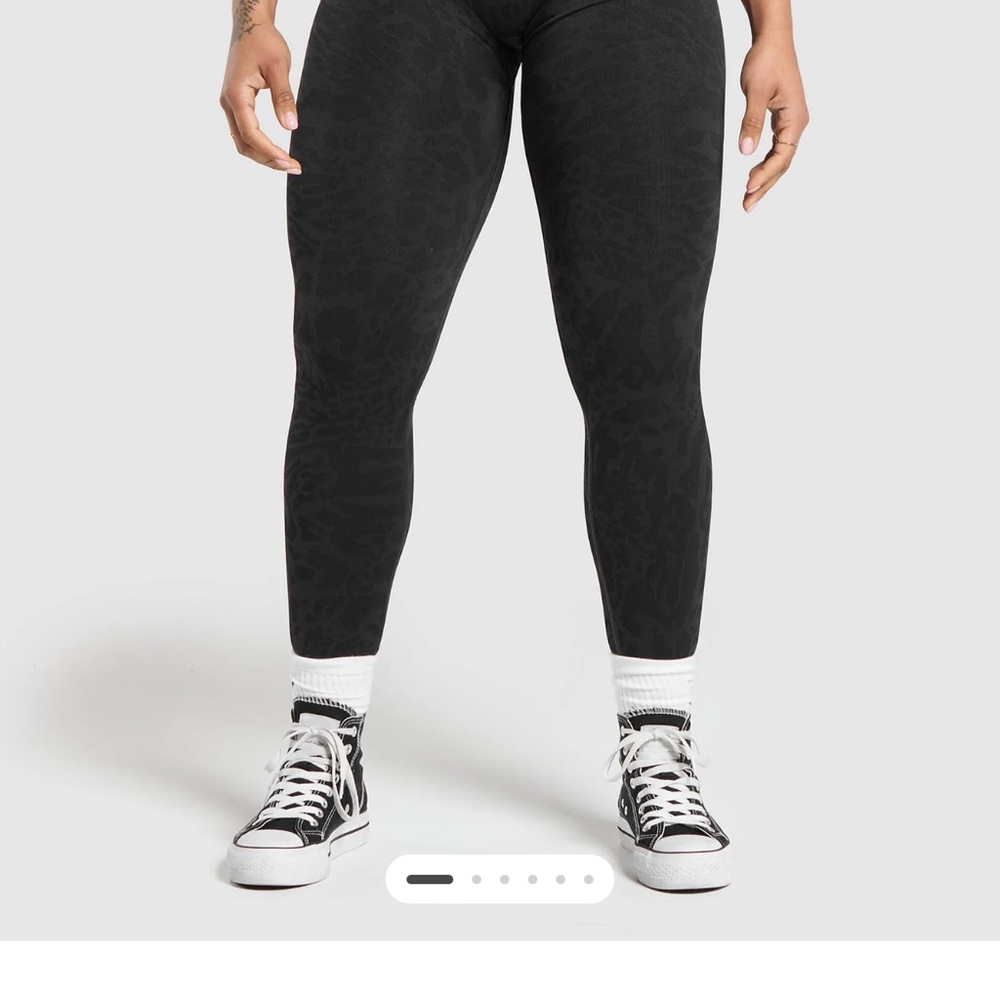 Black Patterned GymShark Leggings